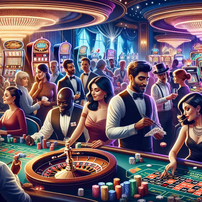 Live Casino dealer ကဒ်ဖျင့်နေသောဇာတ်ခုံ